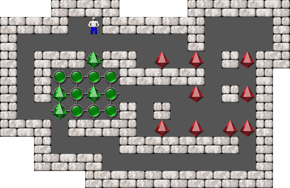 Sokoban Sasquatch 07 Arranged level 16